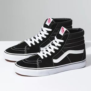 Black old school vans high tops